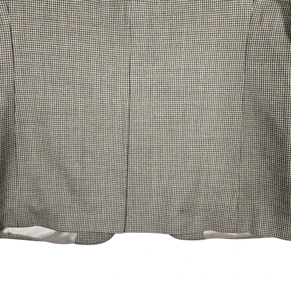Lauren Ralph Lauren Sport Coat Mens Brown Houndstooth Plaid Blazer Long Jacket